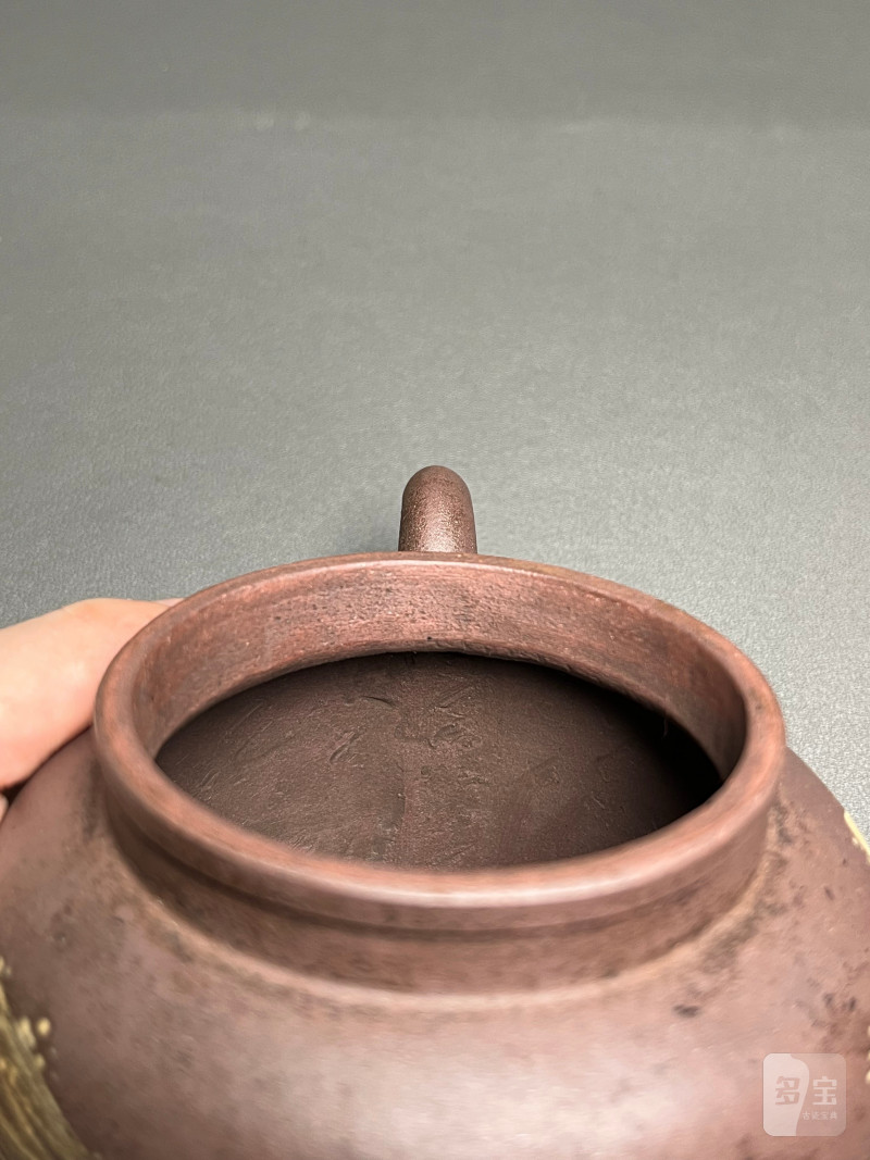 清雍正 / 乾隆  “澹然斋”款泥绘圆壶 - 图21